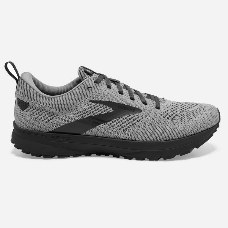 Tenis Brooks Revel 5 Performance - Zapatillas Para Correr En Asfalto Hombre - Gris / Metal (ZRKA-871